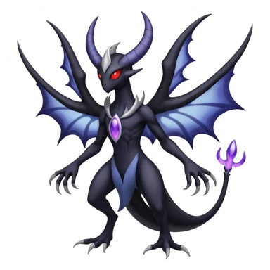 Lunala-Darkrai-Fakémon-hybrid-creature (full body)  sticker