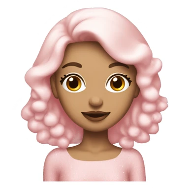 Light pink Christmas coquette  sticker