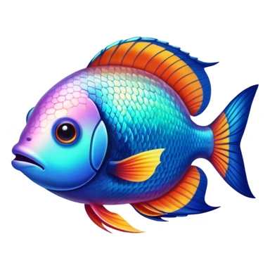 tropical fish sticker