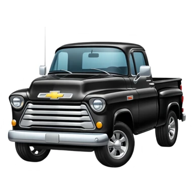 Black Chevy Truck sticker