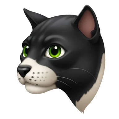 Animal pantera negra con ojos verdes sticker