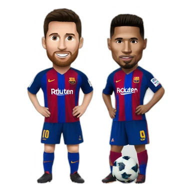 Ronaldo et Messi sticker