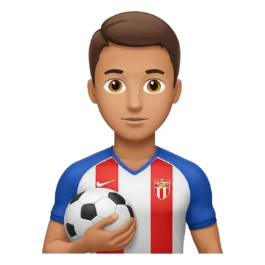 footballer with ball sticker