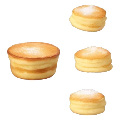 Soufflé pancake sticker