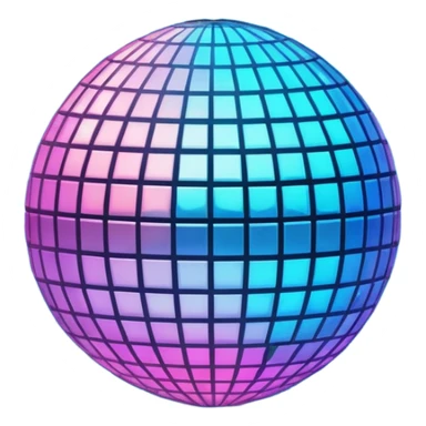 glowing disco ball sticker