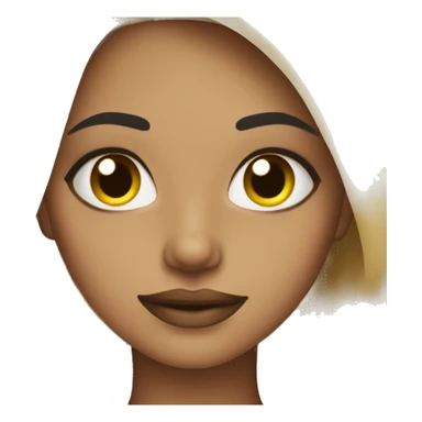 Blonde girl who makeup sticker