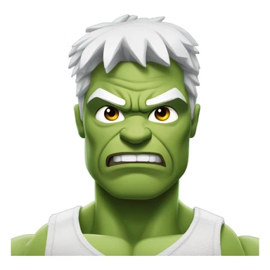 Hulk with gojo anime sticker