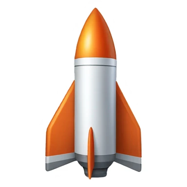 A cool rocket emoji sticker