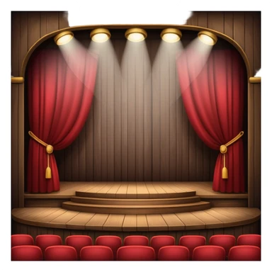 modern theater stage sticker