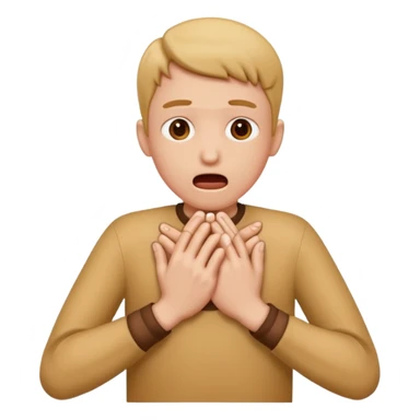 Standard emoji choking with two hands as a joke sticker