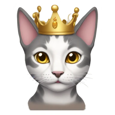 cat queen sticker