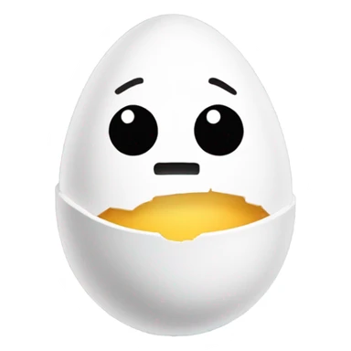 Egg wearing a hoodie sticker