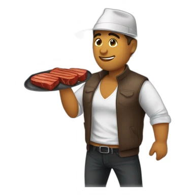 Beber churrasco musica sticker