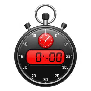 black stopwatch  sticker