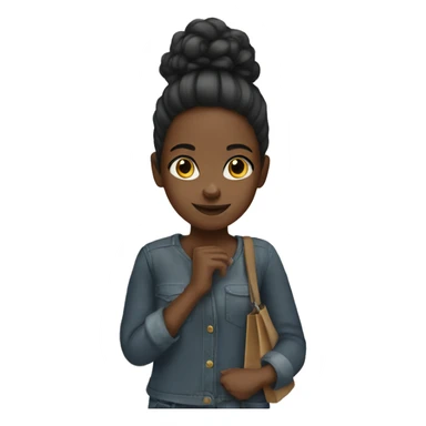 Black girl shopping  sticker