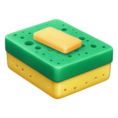 Sabão e bucha da cozinha sticker