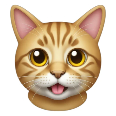 Cat with dollar tongue sticker