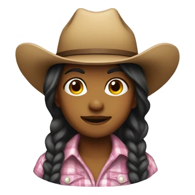 cowgirl, front angle  sticker