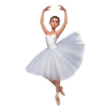 ballerina with tutu sticker
