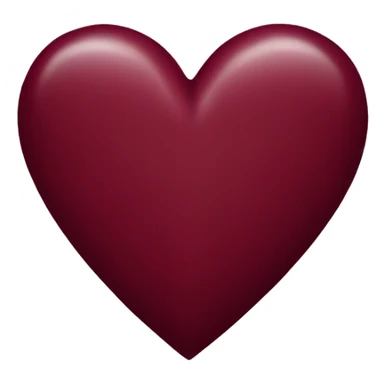 burgundy heart sticker