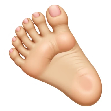 foot sticking up middle toe sticker