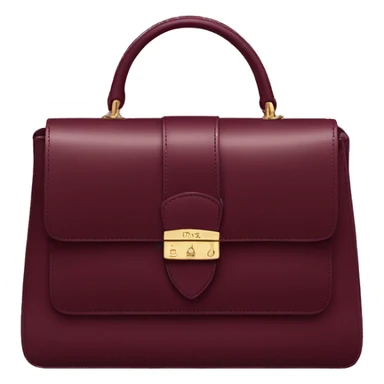 minimalistic burgundy purse prada  sticker