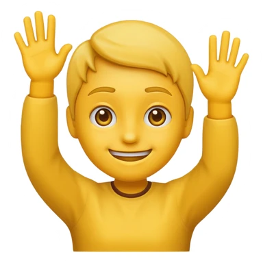 Normal emoji Smirk face with hands up sticker