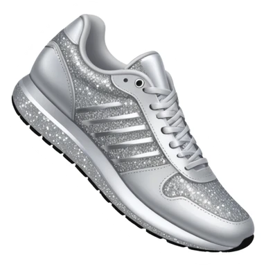 glitter running shoes no brand sticker