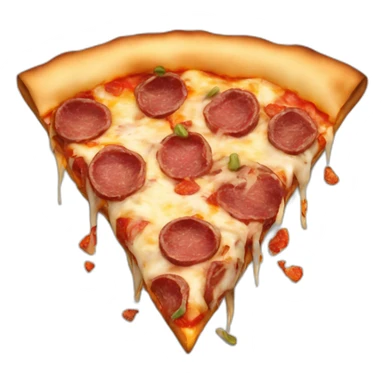 pizza with dark shredded beef sticker