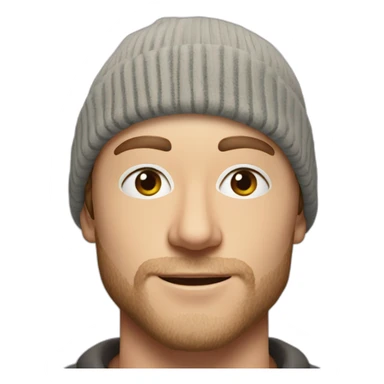 Kerem bursin with a beanie sticker