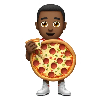 watch football while eating pizza sticker