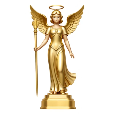 LDS Gold Angel Moroni statue sticker