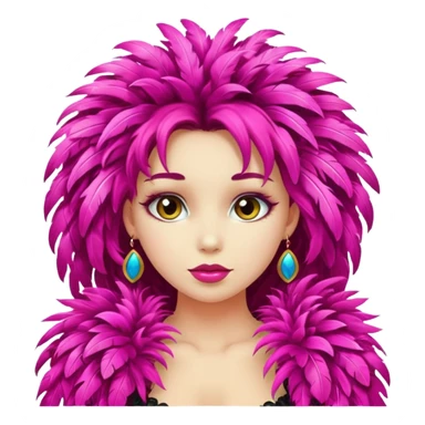 Une fille qui porte une feullara  sticker