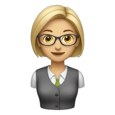 female bookkeeper sticker