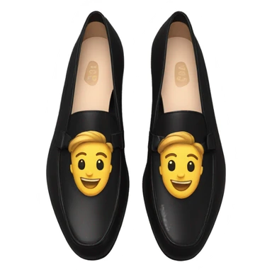 Loafers black sticker