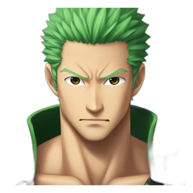 Roronoa Zoro heart eyes sticker