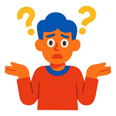 confused person sticker