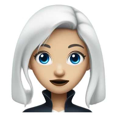 Vampire girl blue eyes sticker