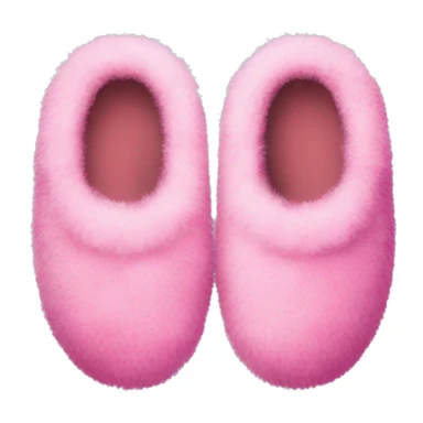 pink fluffy slippers sticker