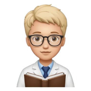 farmaceutica estudiando un curso de ciencia sticker