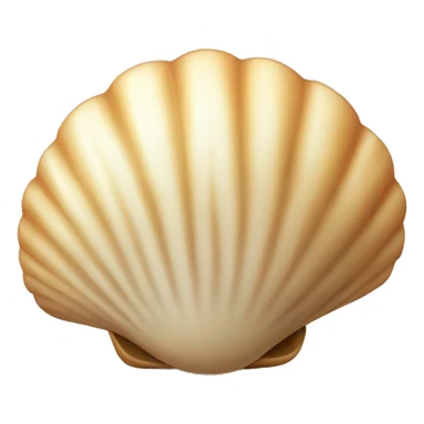 beige shell sticker