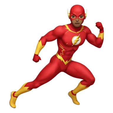 African American The Flash superhero in running pose sticker