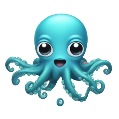 a smart octopus based entierly on kinito pet sticker