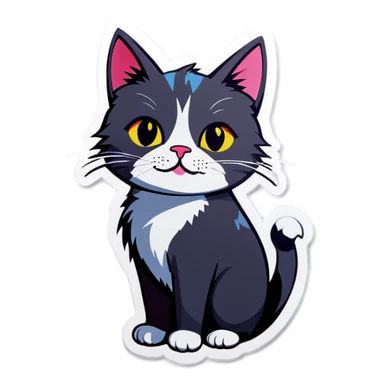 Cat with good  sticker