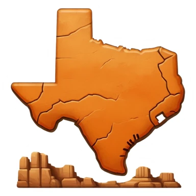 texas shape sticker
