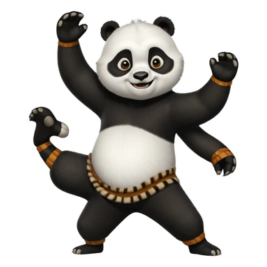 kung fu panda whole body sticker