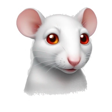 white rat red eye sticker
