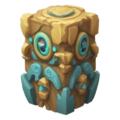 Mystic Totem isometric  sticker
