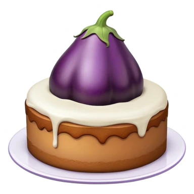 Eggplant in cake  sticker