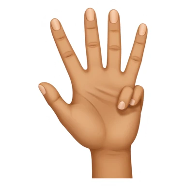 a hand with three fingers up sticker